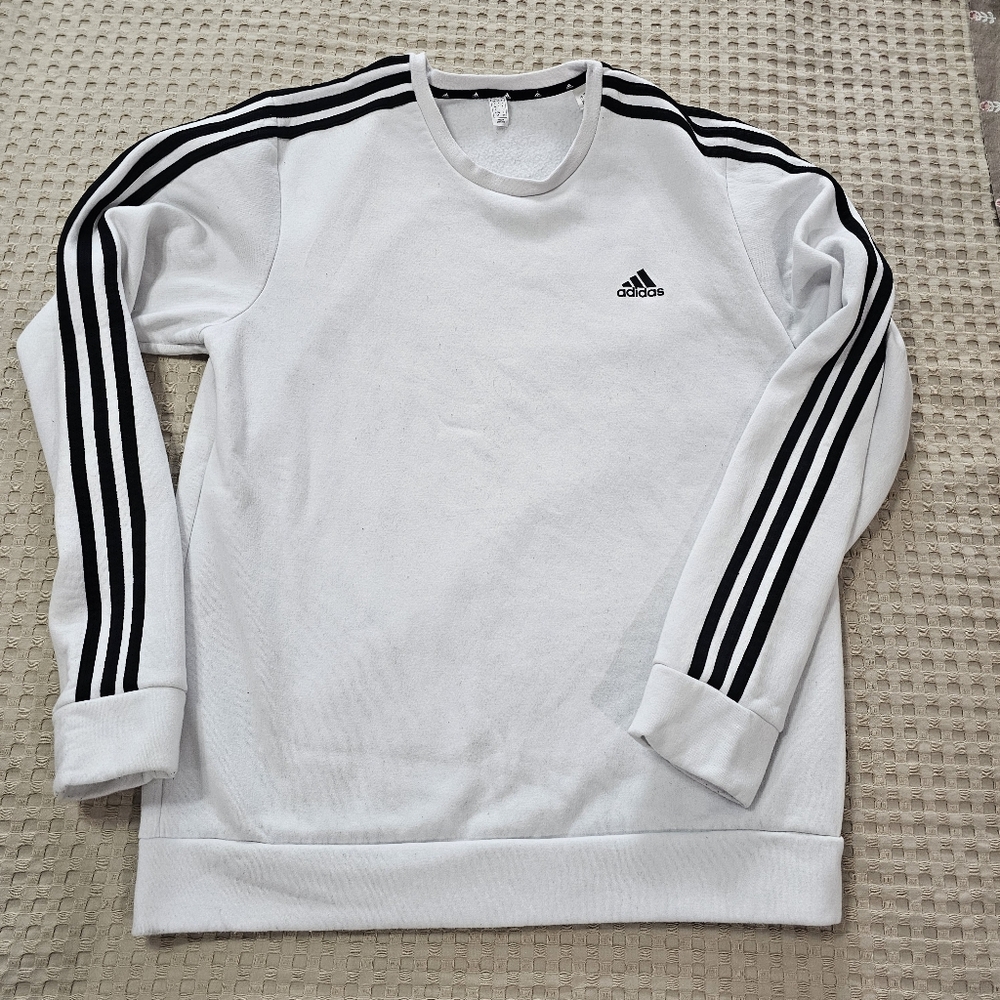 Mens Adidas Crew Neck Sweatshirt Size Large - Picture 4 of 7